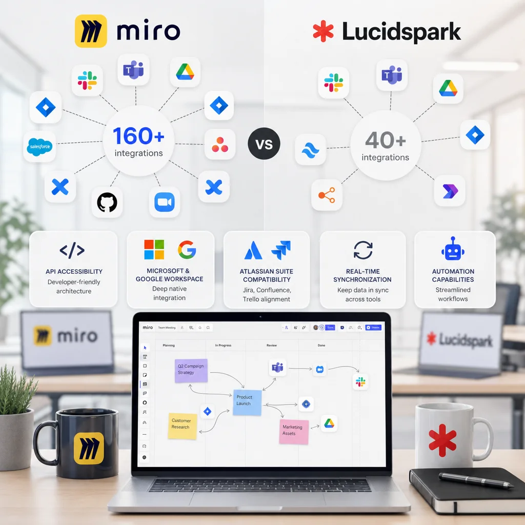 7 Best Integration Ecosystems: Miro vs Lucidspark for Enterprise Teams